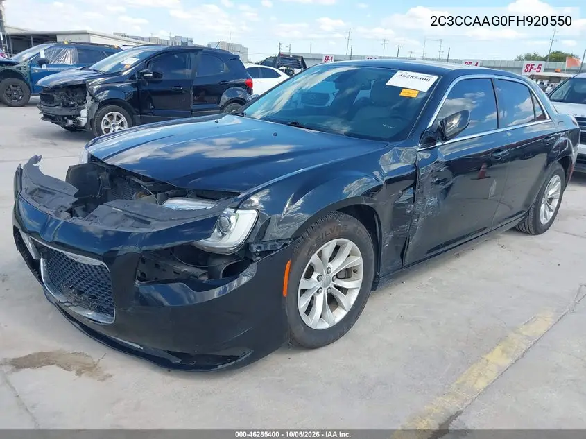2015 CHRYSLER 300 VIN 2C3CCAAG0FH920550 — фото 2