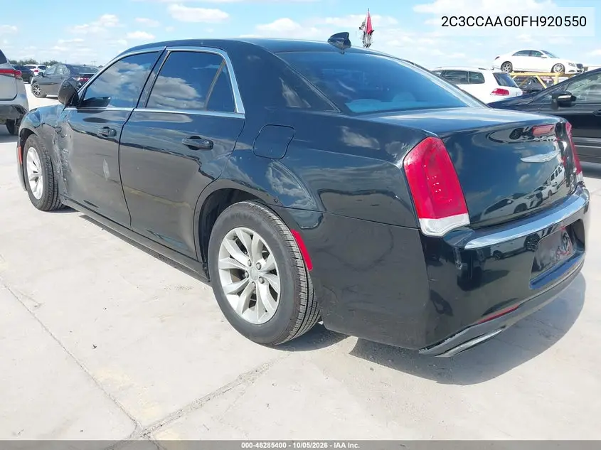 2015 CHRYSLER 300 VIN 2C3CCAAG0FH920550 — фото 3