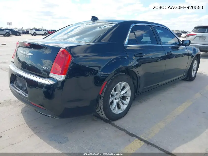 2015 CHRYSLER 300 VIN 2C3CCAAG0FH920550 — фото 4