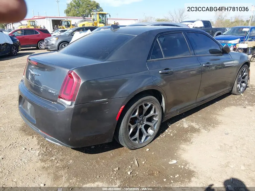 2015 CHRYSLER 300 VIN 2C3CCABG4FH781036 — фото 4