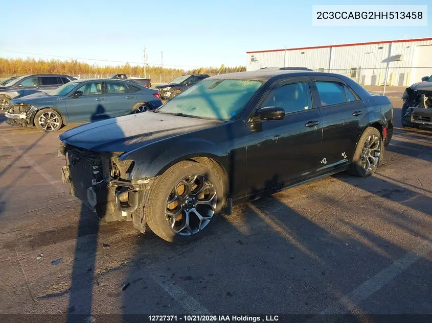 2017 CHRYSLER 300 VIN 2C3CCABG2HH513458 — фото 2