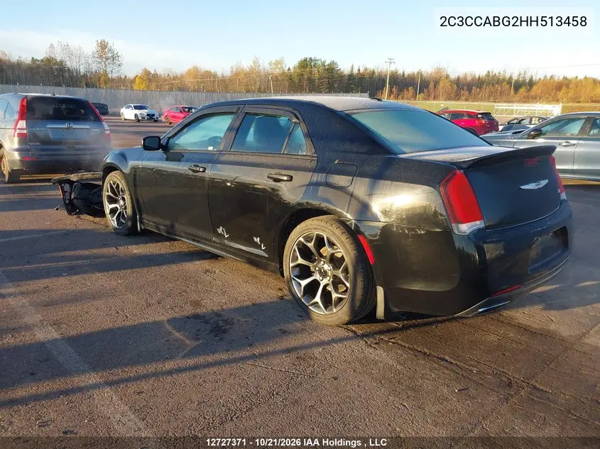 2017 CHRYSLER 300 VIN 2C3CCABG2HH513458 — фото 3