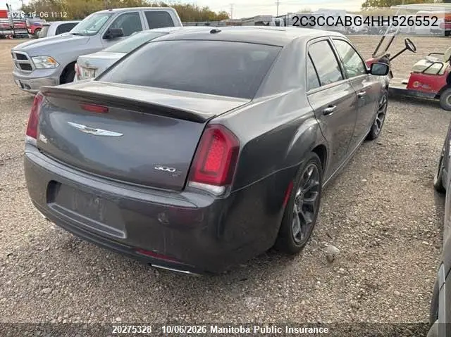 2017 CHRYSLER 300 VIN 2C3CCABG4HH526552 — фото 4