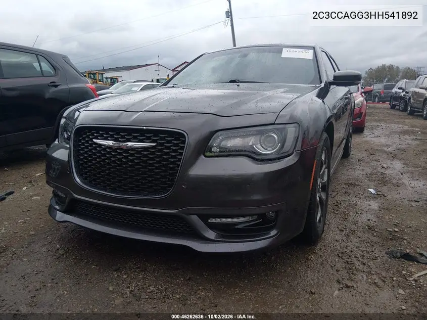 2017 CHRYSLER 300 VIN 2C3CCAGG3HH541892 — фото 2