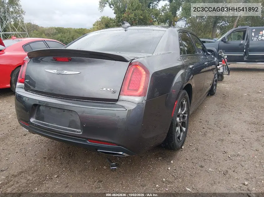 2017 CHRYSLER 300 VIN 2C3CCAGG3HH541892 — фото 4