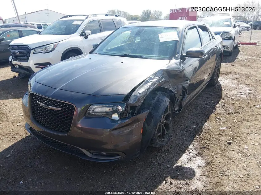 2017 CHRYSLER 300 VIN 2C3CCAGG5HH513026 — фото 2