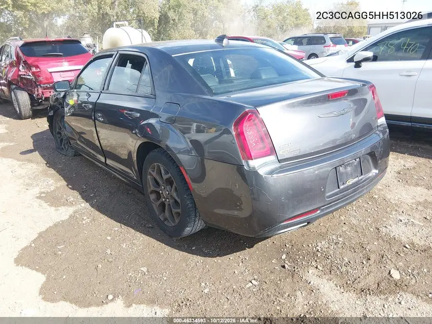 2017 CHRYSLER 300 VIN 2C3CCAGG5HH513026 — фото 3