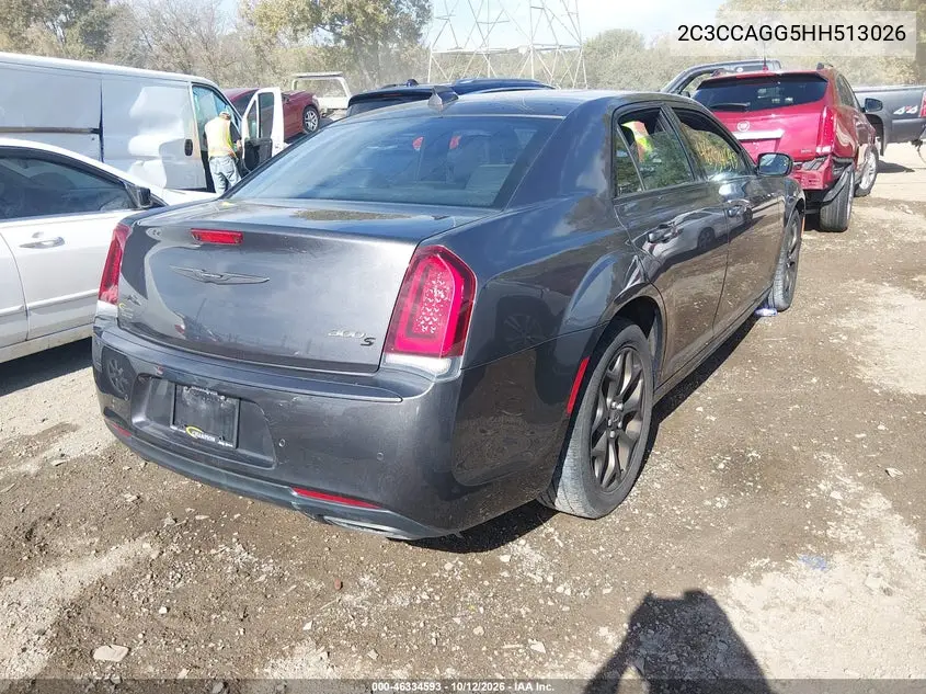 2017 CHRYSLER 300 VIN 2C3CCAGG5HH513026 — фото 4