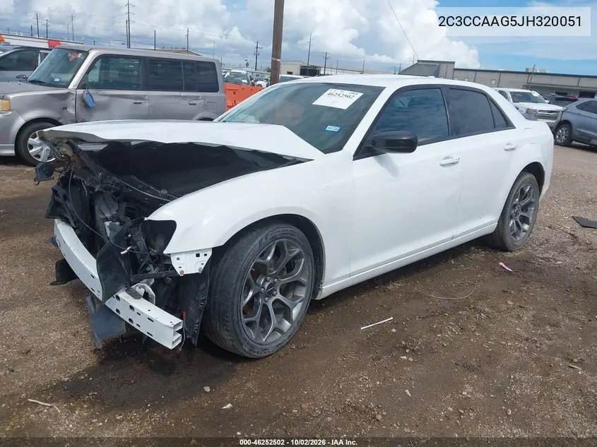 2018 CHRYSLER 300 VIN 2C3CCAAG5JH320051 — фото 2