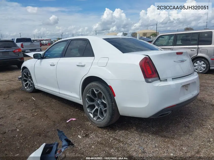 2018 CHRYSLER 300 VIN 2C3CCAAG5JH320051 — фото 3