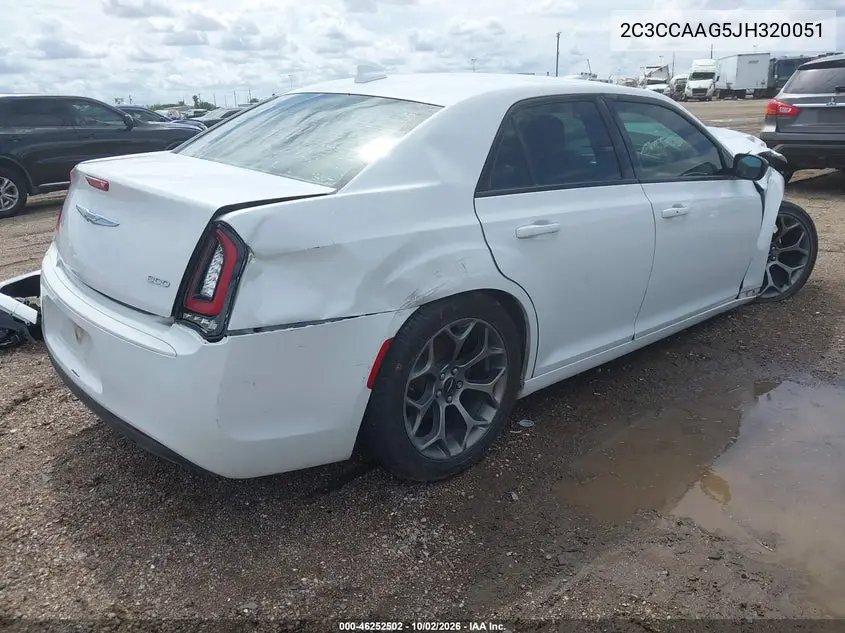 2018 CHRYSLER 300 VIN 2C3CCAAG5JH320051 — фото 4