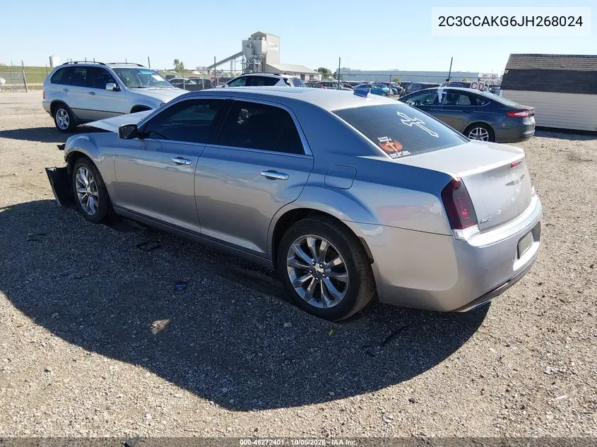 2018 CHRYSLER 300 VIN 2C3CCAKG6JH268024 — фото 3