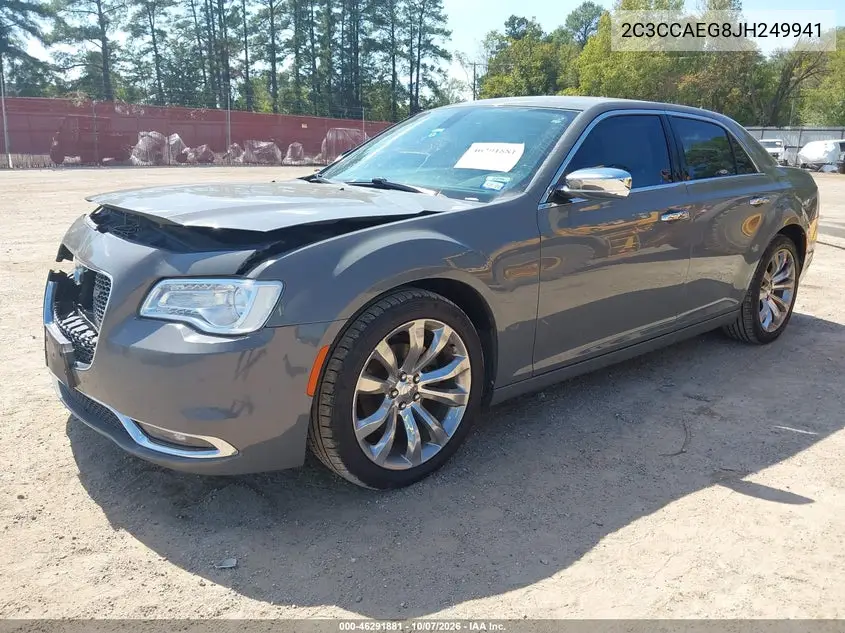 2018 CHRYSLER 300 VIN 2C3CCAEG8JH249941 — фото 2
