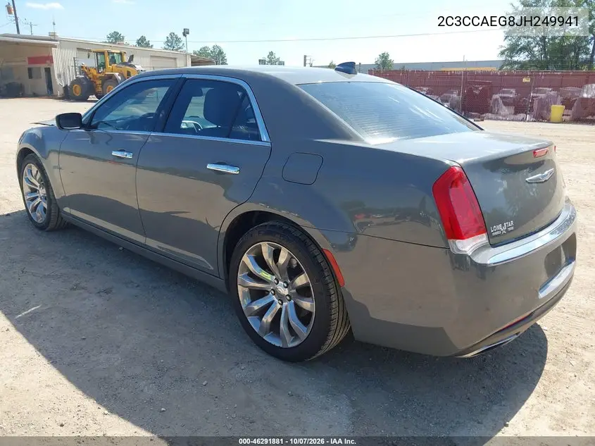 2018 CHRYSLER 300 VIN 2C3CCAEG8JH249941 — фото 3