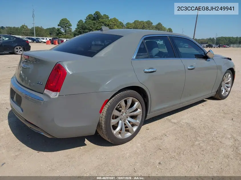 2018 CHRYSLER 300 VIN 2C3CCAEG8JH249941 — фото 4