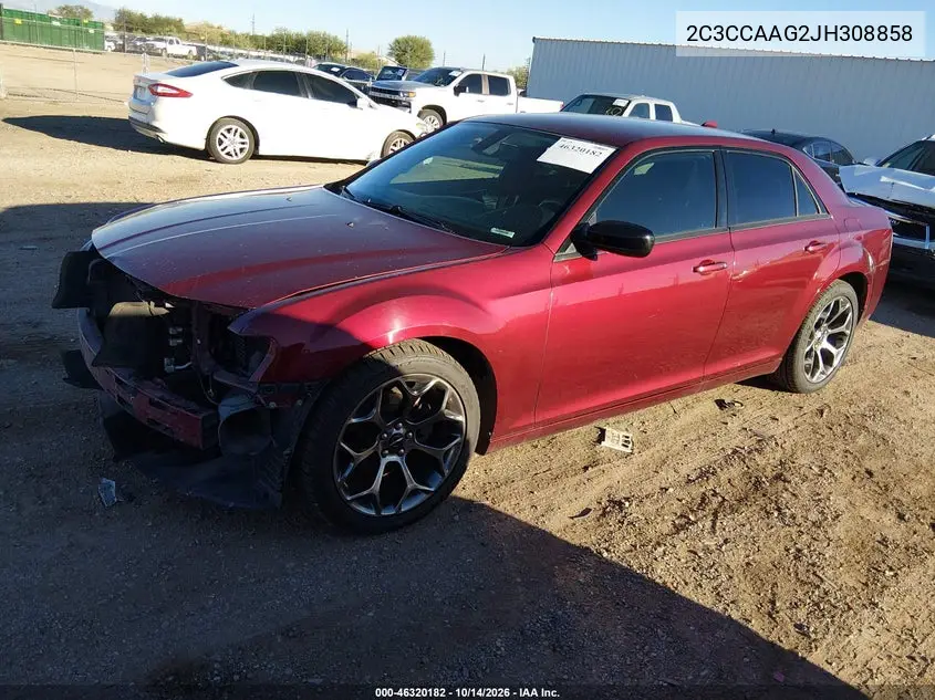 2018 CHRYSLER 300 VIN 2C3CCAAG2JH308858 — фото 2