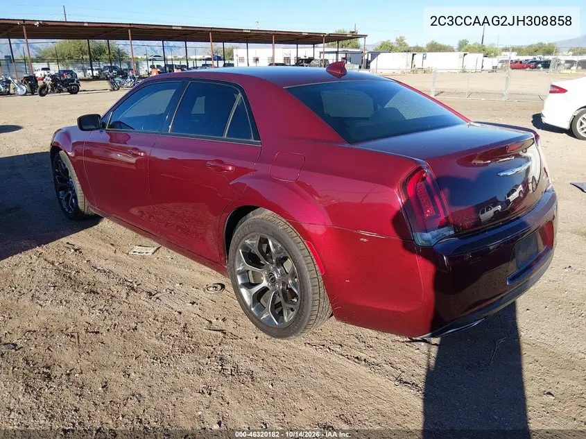 2018 CHRYSLER 300 VIN 2C3CCAAG2JH308858 — фото 3