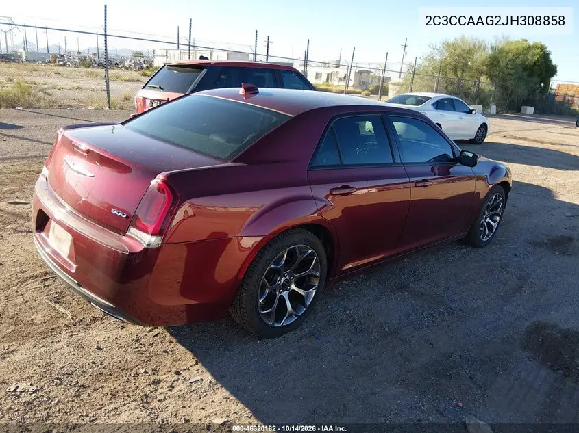 2018 CHRYSLER 300 VIN 2C3CCAAG2JH308858 — фото 4