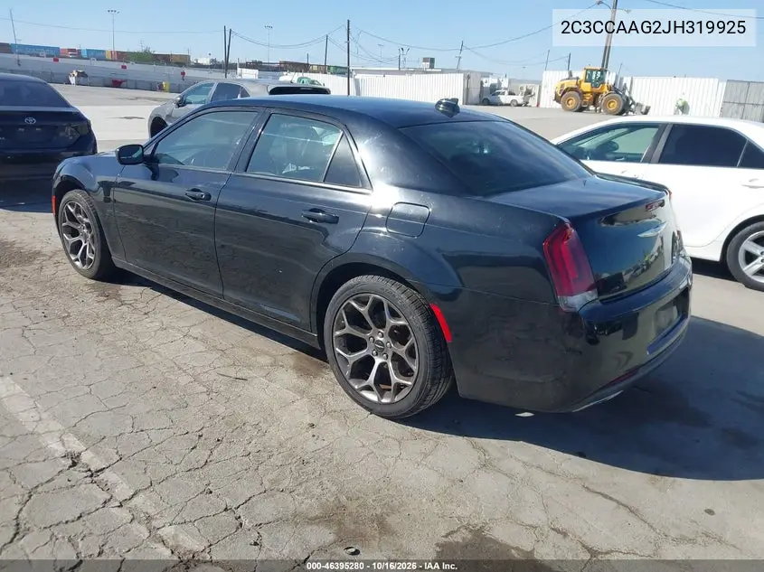2018 CHRYSLER 300 VIN 2C3CCAAG2JH319925 — фото 3