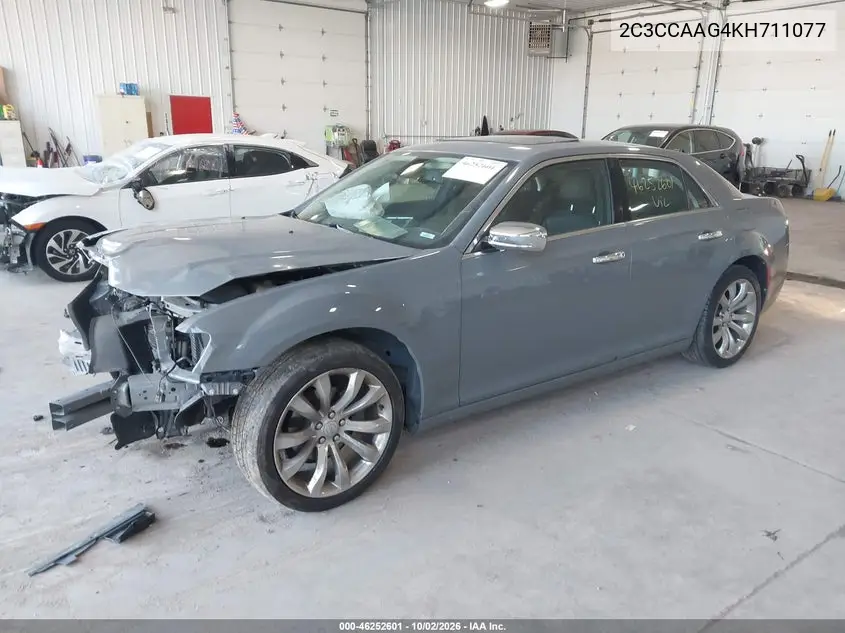 2019 CHRYSLER 300 VIN 2C3CCAAG4KH711077 — фото 2