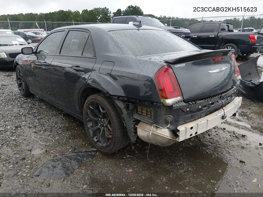 2019 CHRYSLER 300 VIN 2C3CCABG2KH515623 — фото 3