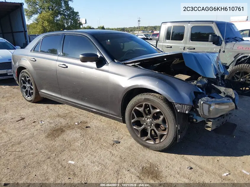 CHRYSLER 300 2019, VIN 2C3CCAGG6KH610761