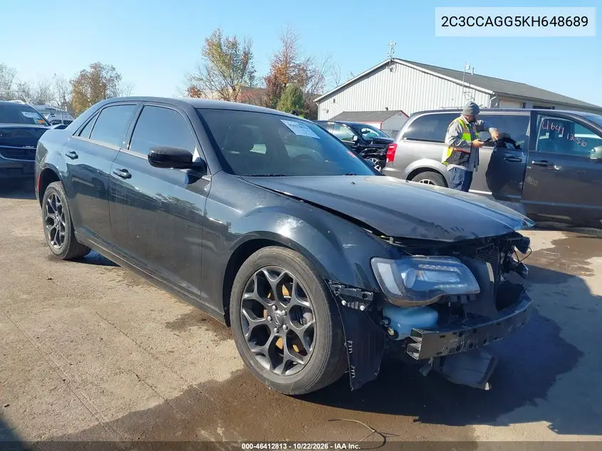 CHRYSLER 300 2019, VIN 2C3CCAGG5KH648689