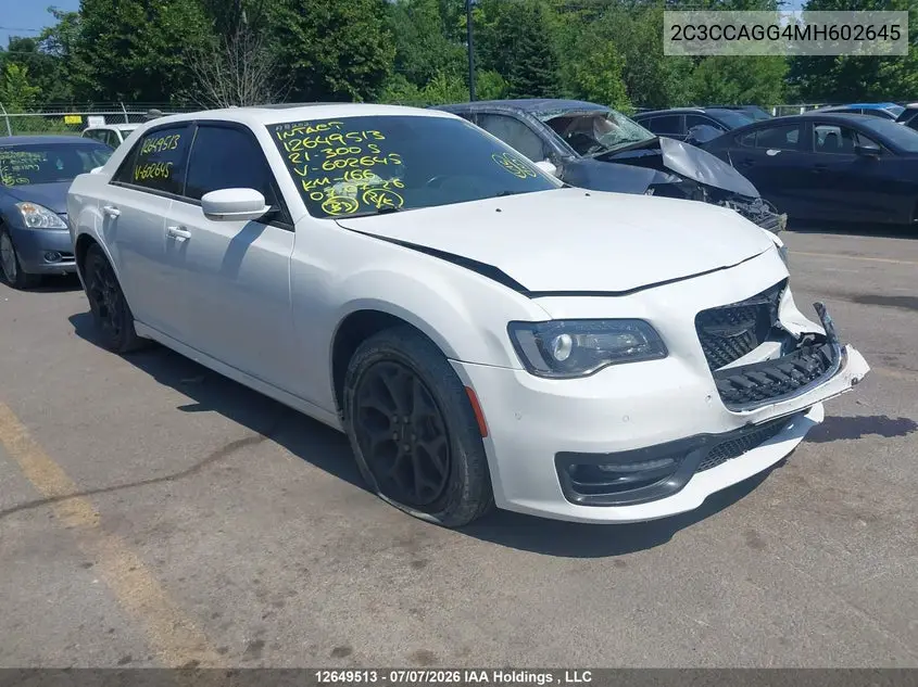 CHRYSLER 300 2021, VIN 2C3CCAGG4MH602645