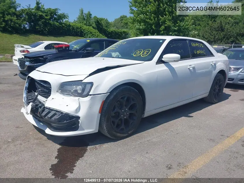 2021 CHRYSLER 300 VIN 2C3CCAGG4MH602645 — фото 2