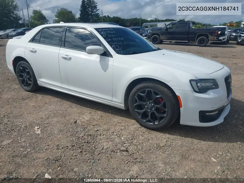 CHRYSLER 300 2022, VIN 2C3CCAGGXNH184741