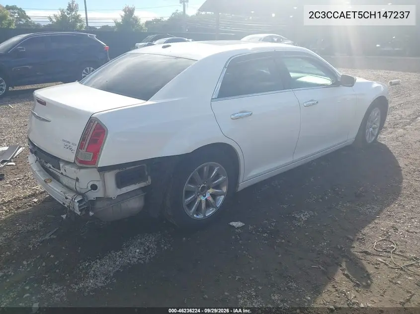 2012 CHRYSLER 300C VIN 2C3CCAET5CH147237 — фото 4