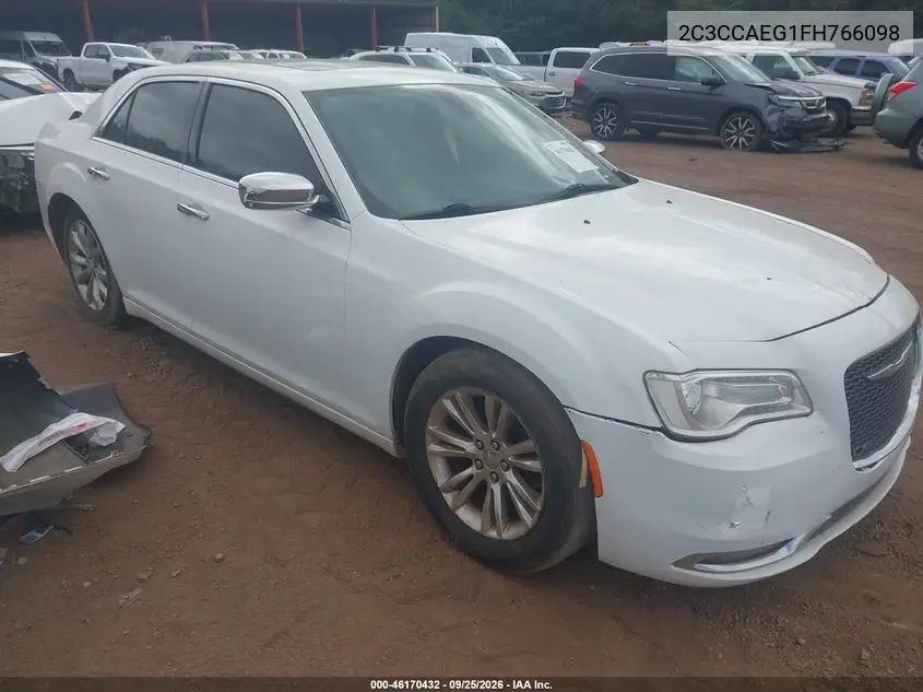 CHRYSLER 300C 2015, VIN 2C3CCAEG1FH766098