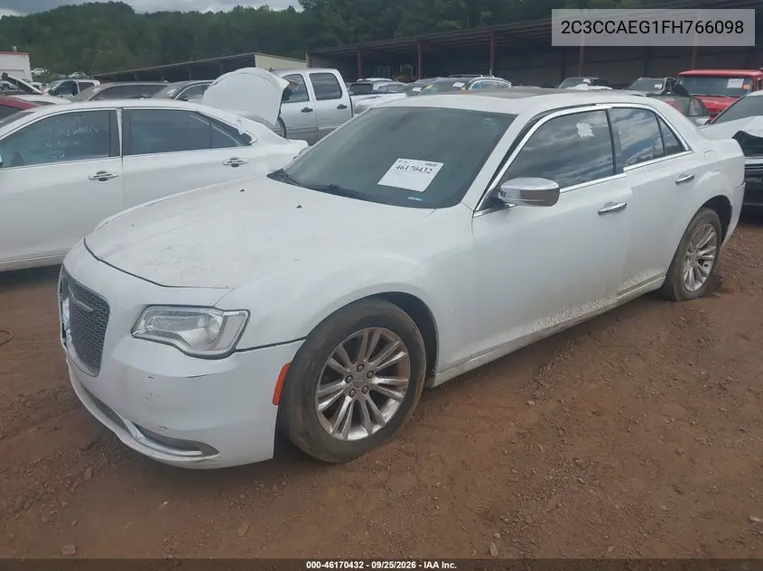 2015 CHRYSLER 300C VIN 2C3CCAEG1FH766098 — фото 2