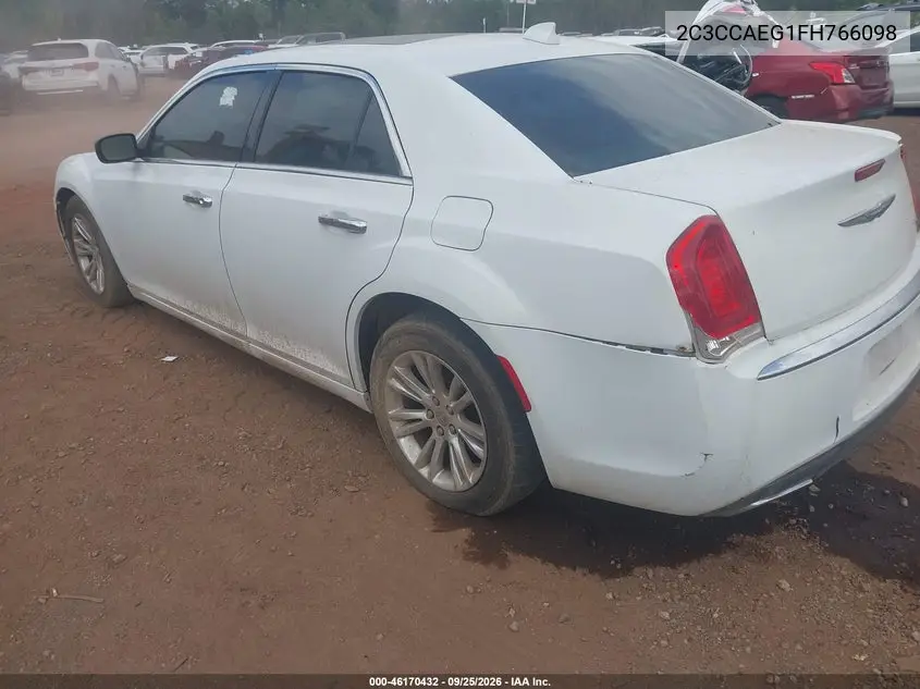 2015 CHRYSLER 300C VIN 2C3CCAEG1FH766098 — фото 3