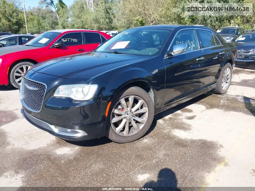 2015 CHRYSLER 300C VIN 2C3CCAKG9FH864638 — фото 2