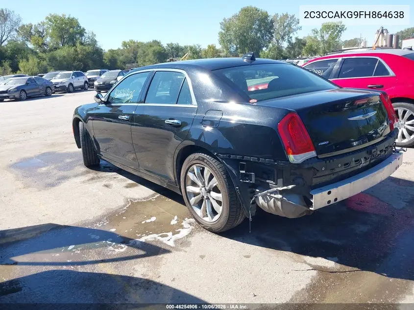 2015 CHRYSLER 300C VIN 2C3CCAKG9FH864638 — фото 3