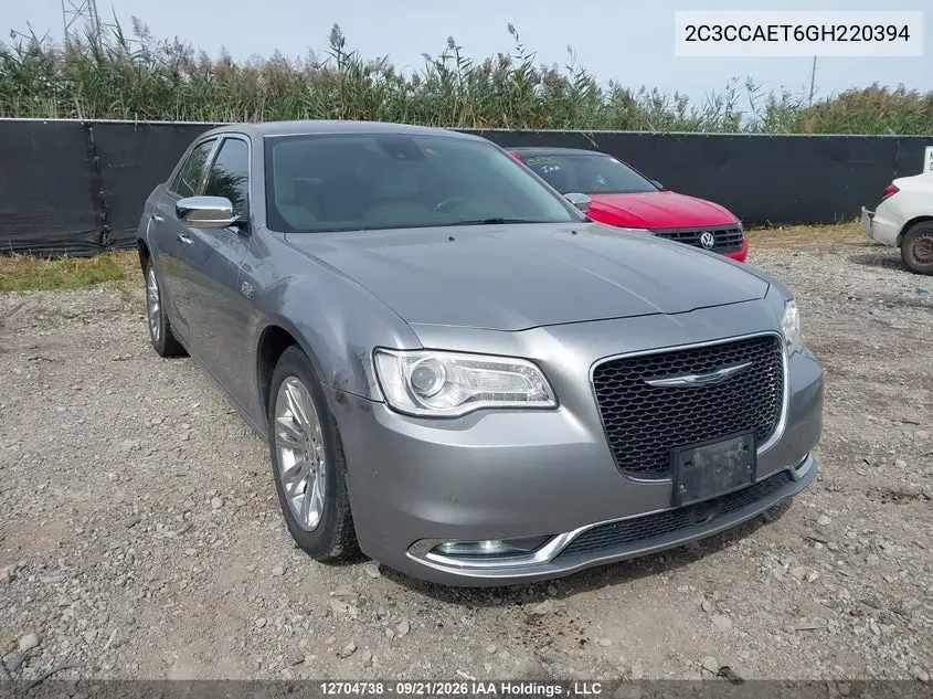 CHRYSLER 300C 2016, VIN 2C3CCAET6GH220394