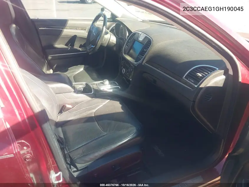 2016 CHRYSLER 300C VIN 2C3CCAEG1GH190045 — фото 5