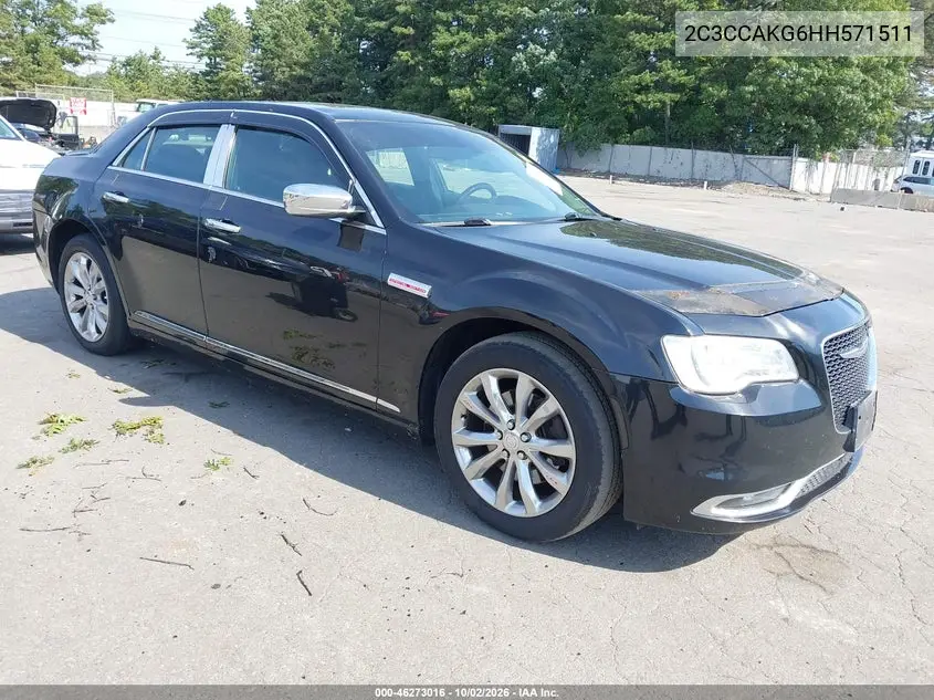 CHRYSLER 300C 2017, VIN 2C3CCAKG6HH571511