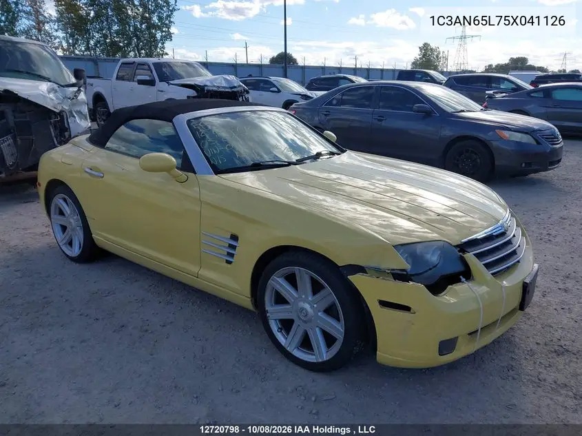 CHRYSLER CROSSFIRE 2005, VIN 1C3AN65L75X041126