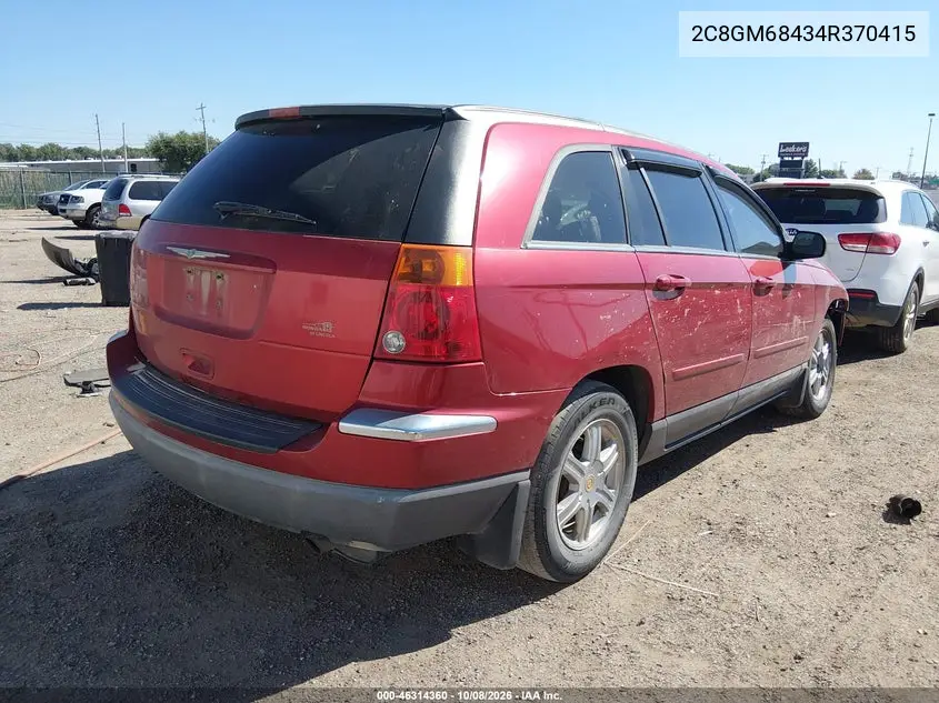 2004 CHRYSLER PACIFICA VIN 2C8GM68434R370415 — фото 4