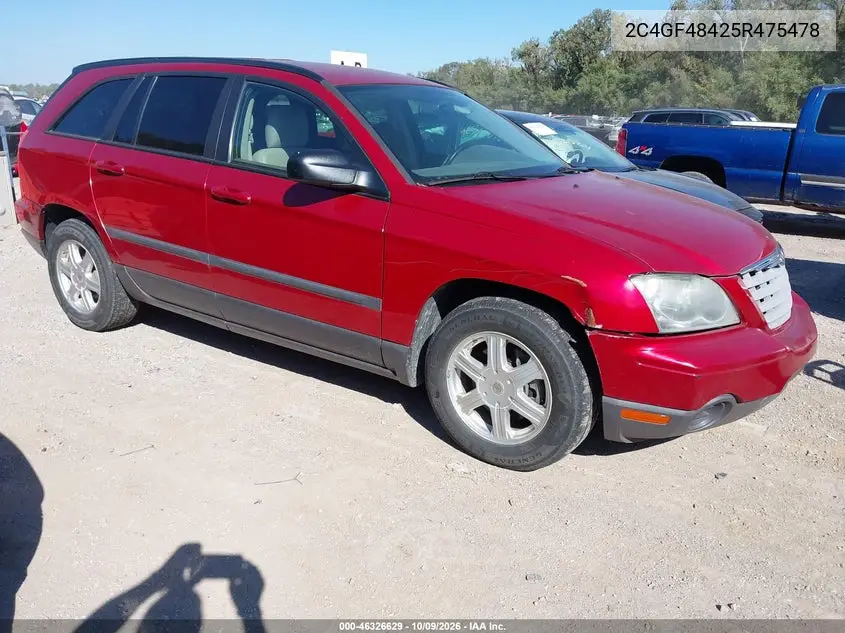 CHRYSLER PACIFICA 2005, VIN 2C4GF48425R475478