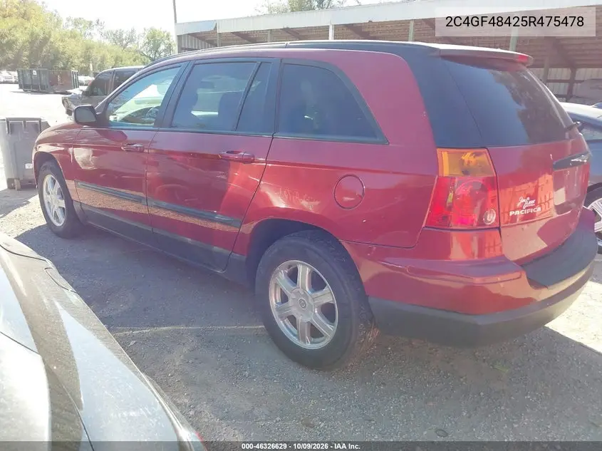 2005 CHRYSLER PACIFICA VIN 2C4GF48425R475478 — фото 3