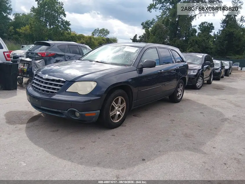 2008 CHRYSLER PACIFICA VIN 2A8GF68X08R143820 — фото 2