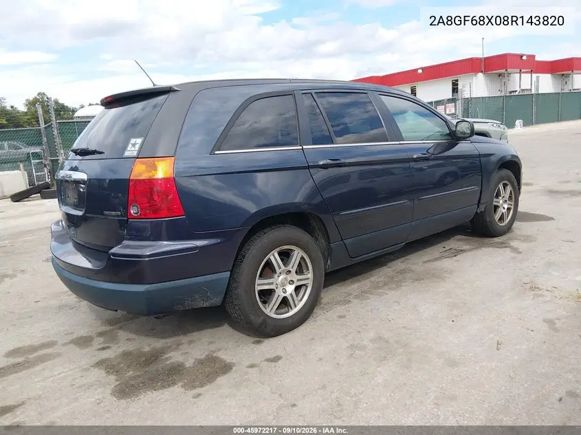 2008 CHRYSLER PACIFICA VIN 2A8GF68X08R143820 — фото 4