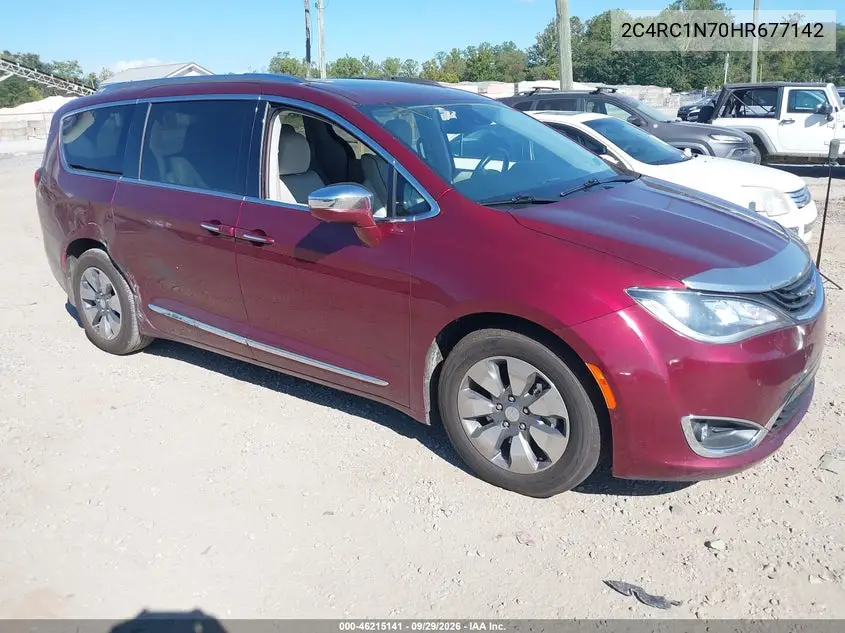 CHRYSLER PACIFICA 2017, VIN 2C4RC1N70HR677142