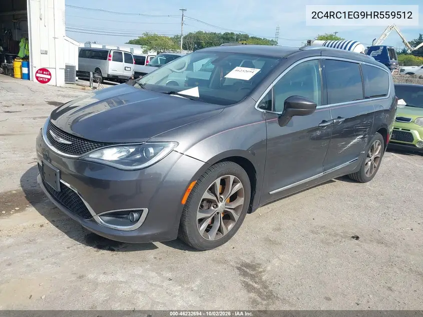 2017 CHRYSLER PACIFICA VIN 2C4RC1EG9HR559512 — фото 2