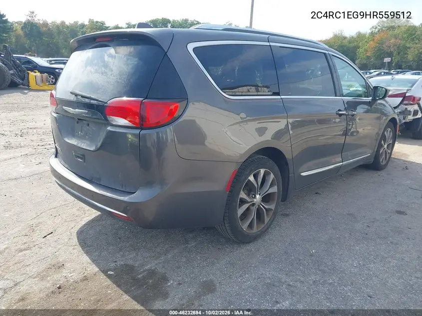 2017 CHRYSLER PACIFICA VIN 2C4RC1EG9HR559512 — фото 4