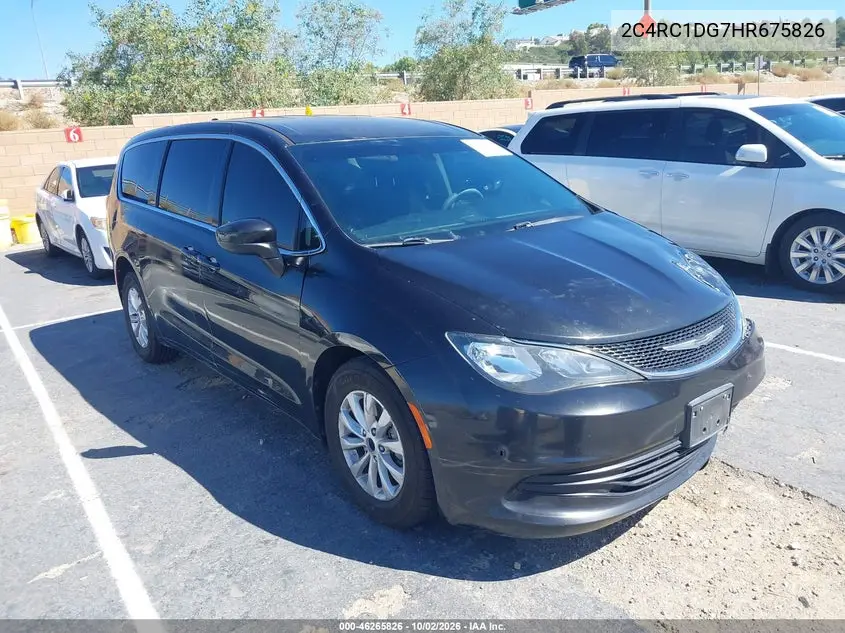 CHRYSLER PACIFICA 2017, VIN 2C4RC1DG7HR675826