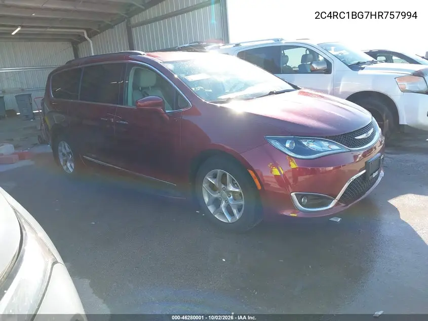 CHRYSLER PACIFICA 2017, VIN 2C4RC1BG7HR757994
